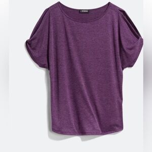 Purple scoop neck shirt